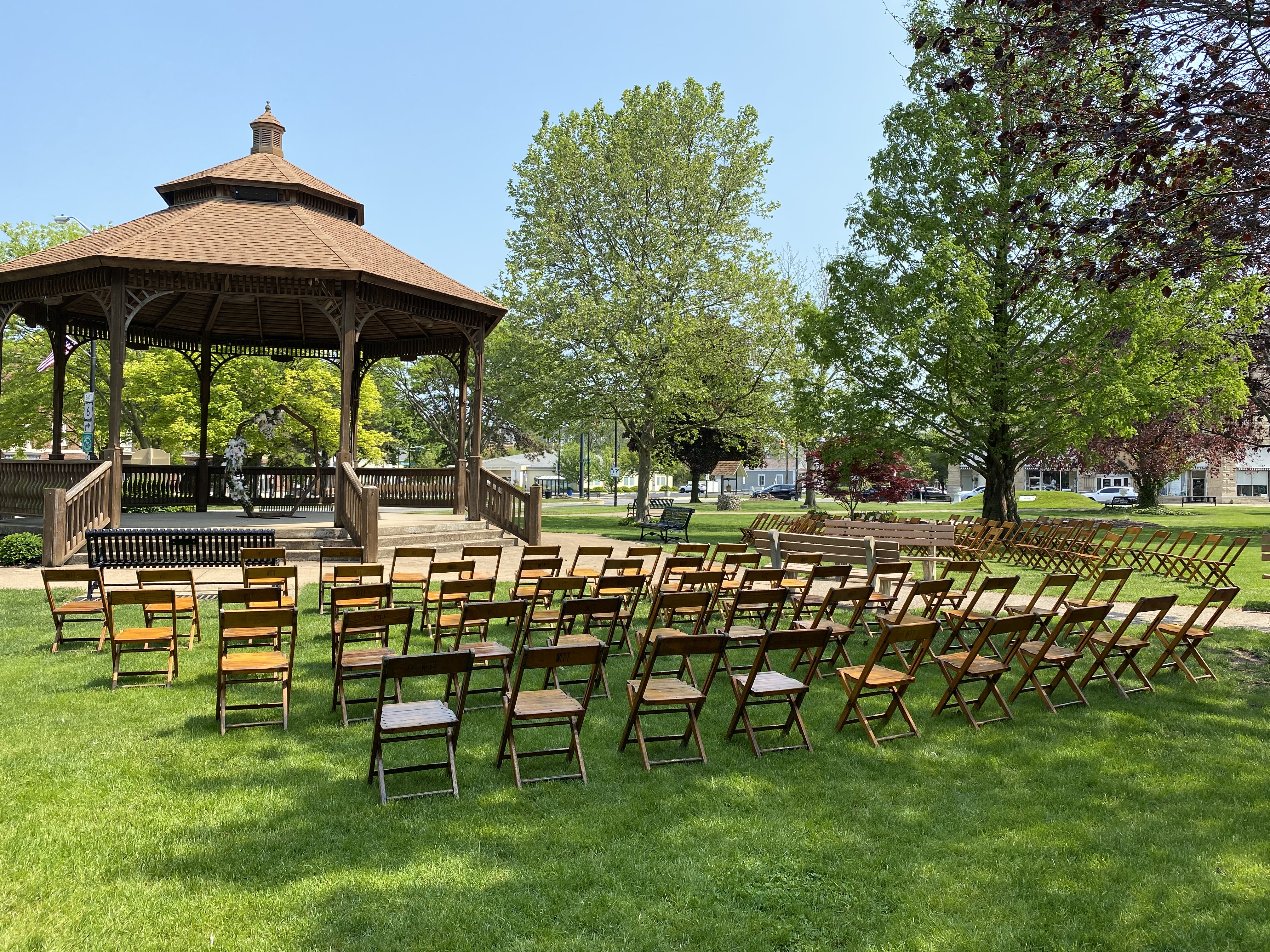 White Padded Resin Chair Wedding